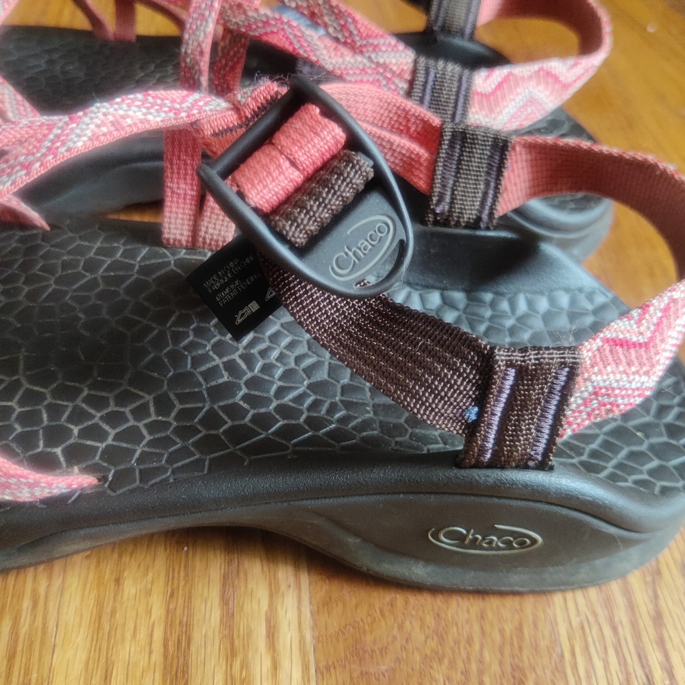 Chaco Women's Sandals - Coral and Black - Picture 2 of 5